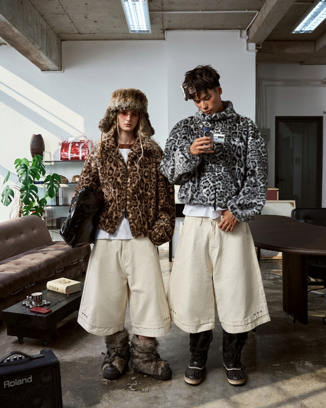 Furry Jacket Leopard