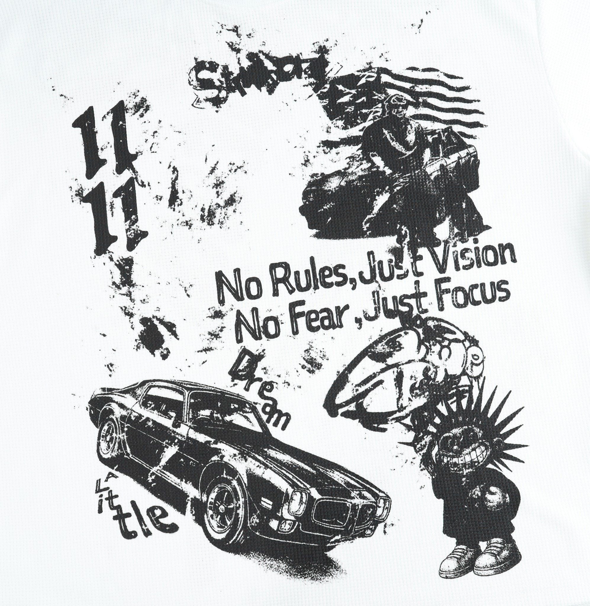 Waffle Tee "No rules, Just Vision" Unisex