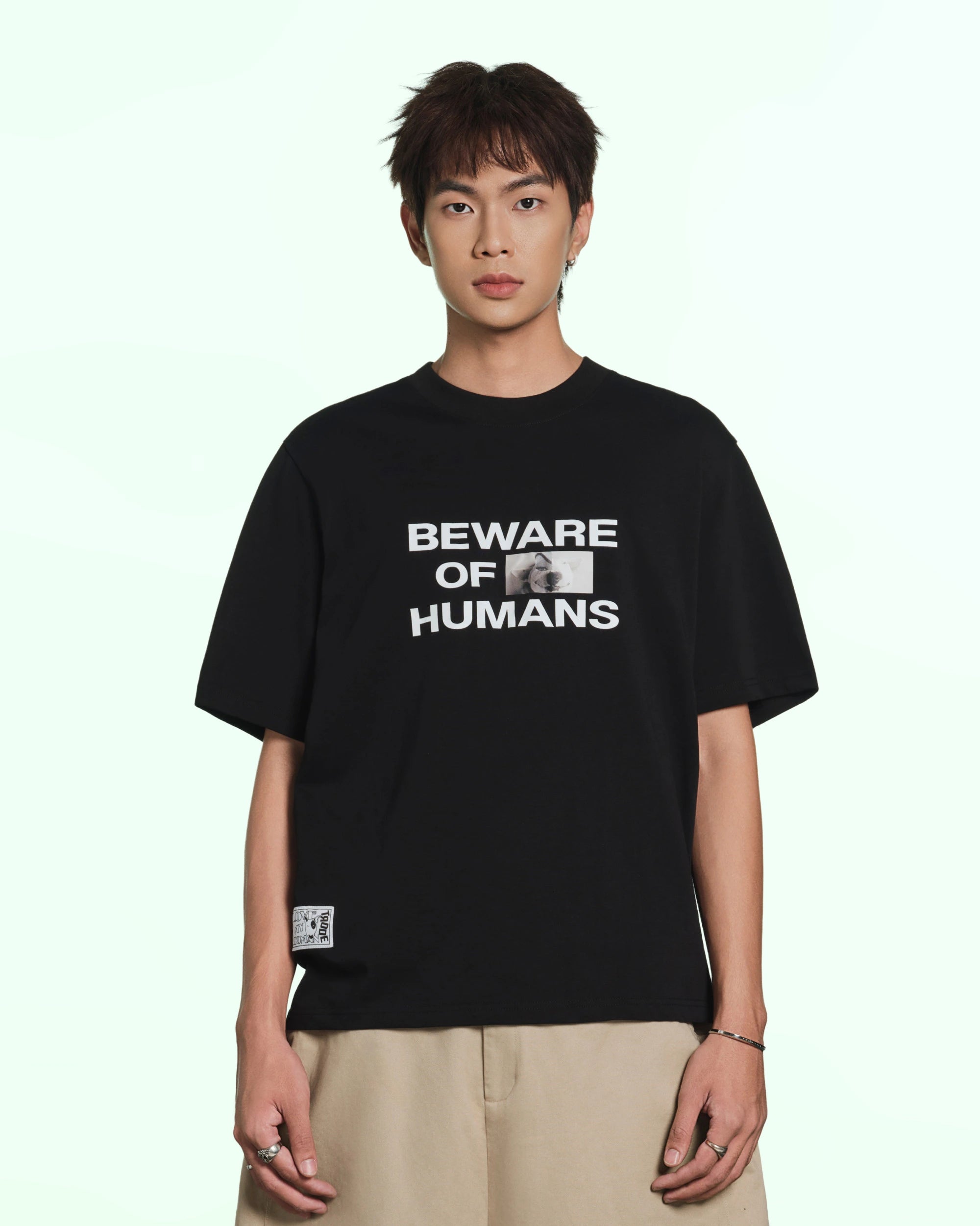 T-shirt “Beware of Humans” Boxy