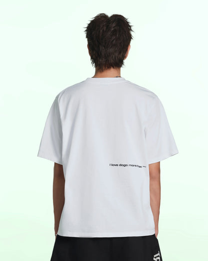 T-Shirt “I Love Dogs More Than ****” Boxy