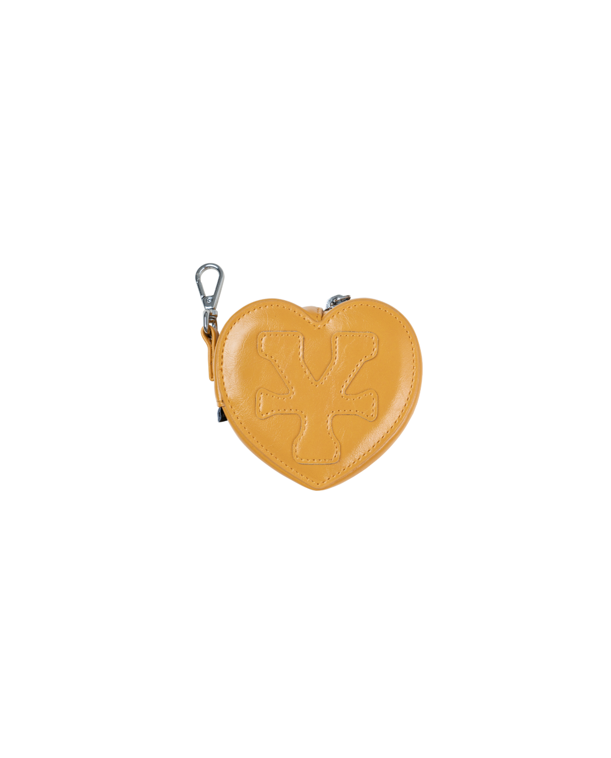 Mini Pouch Keychain Leather Heart
