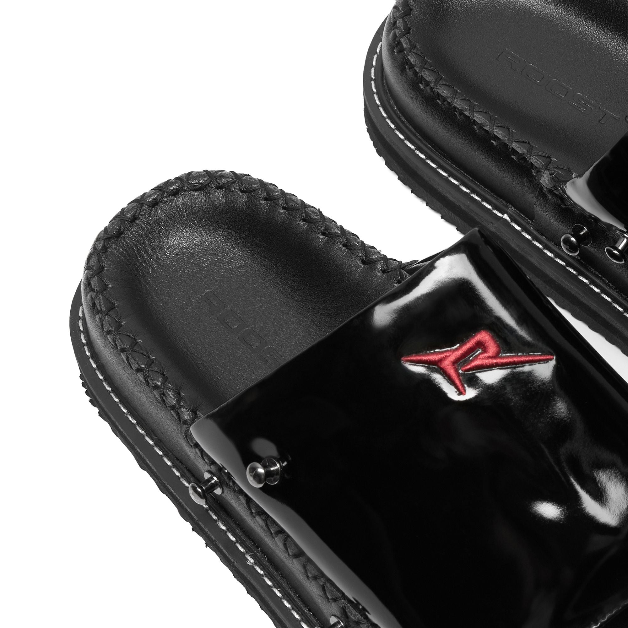 Slides Skin System Black Leather