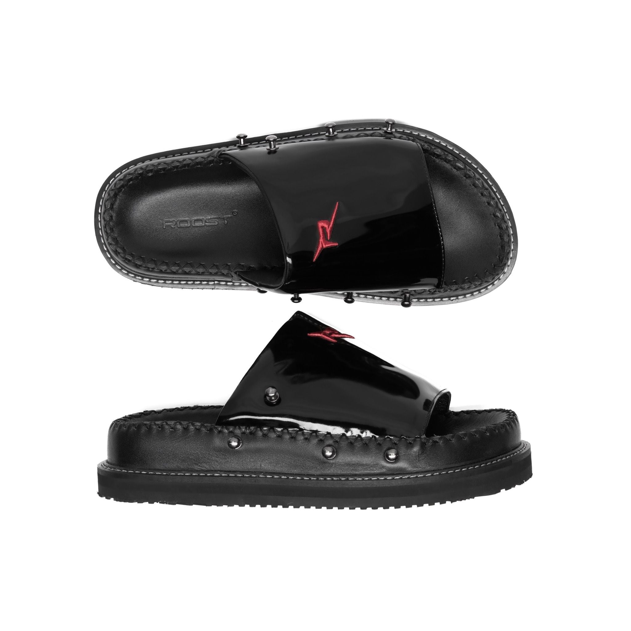 Slides Skin System Black Leather