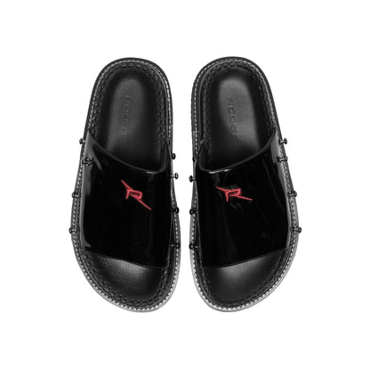 Slides Skin System Black Leather