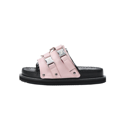 Slides Skin System Black Leather