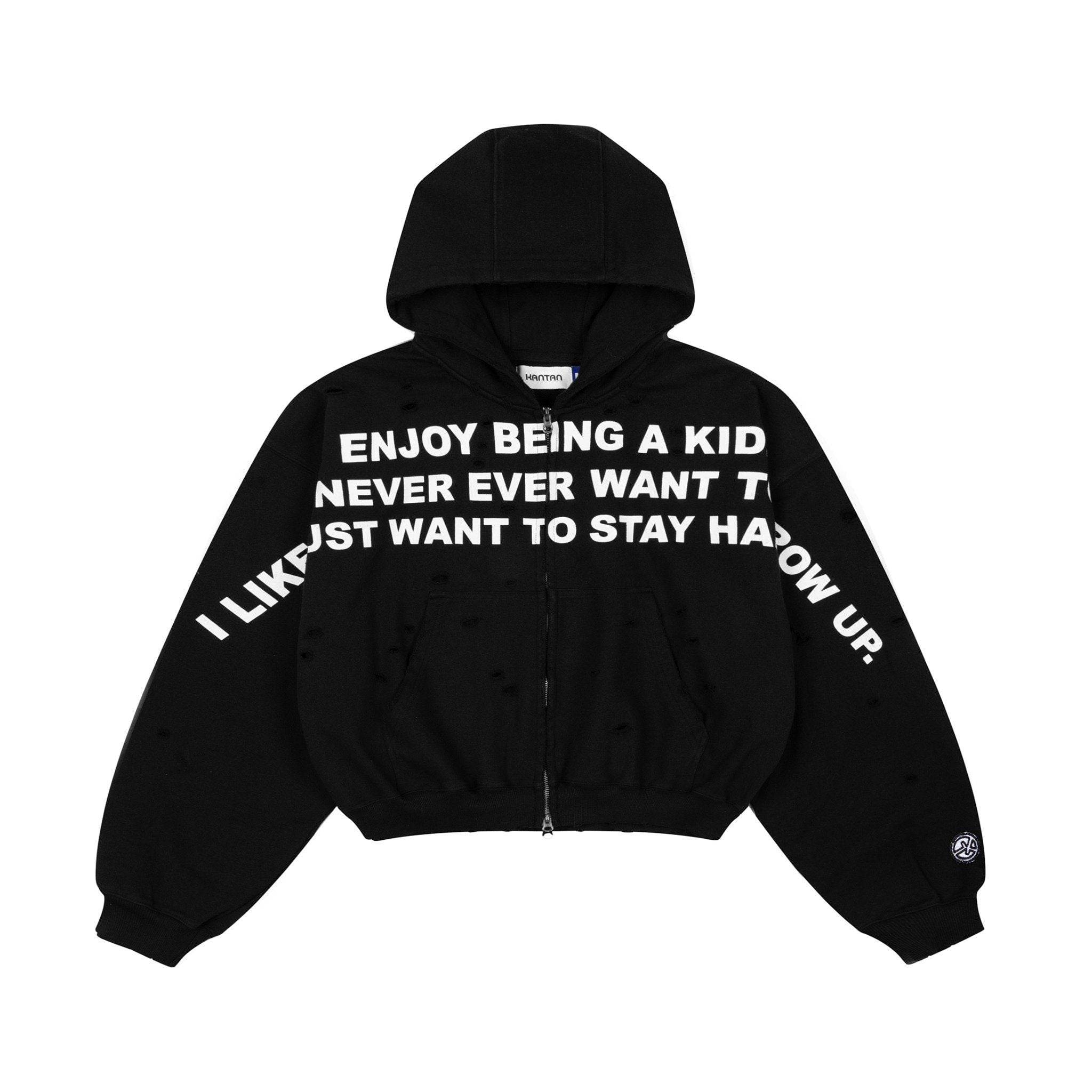 Premium Zip Hoodie "Don't Grow Up"