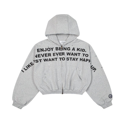 Premium Zip Hoodie "Don't Grow Up"