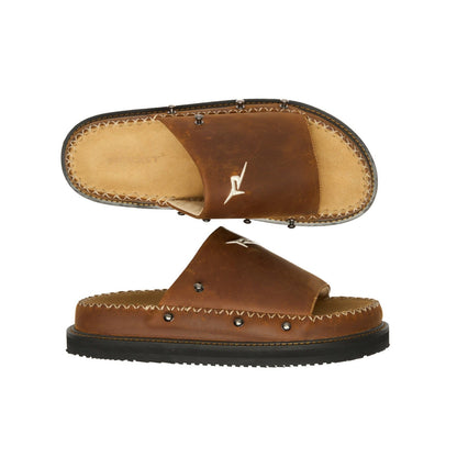 Slides Skin System Brown Leather