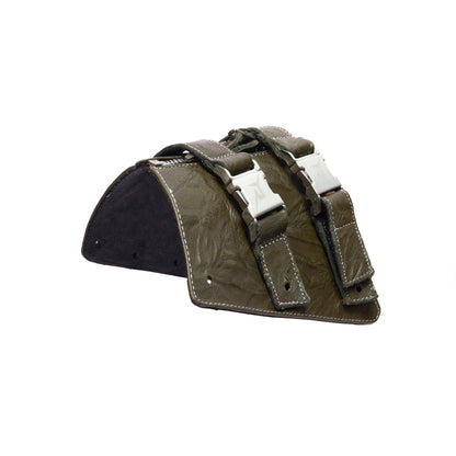 Lock Green Olive Leather