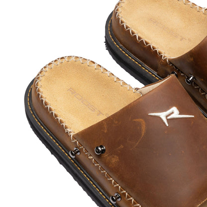 Slides Skin System Brown Leather