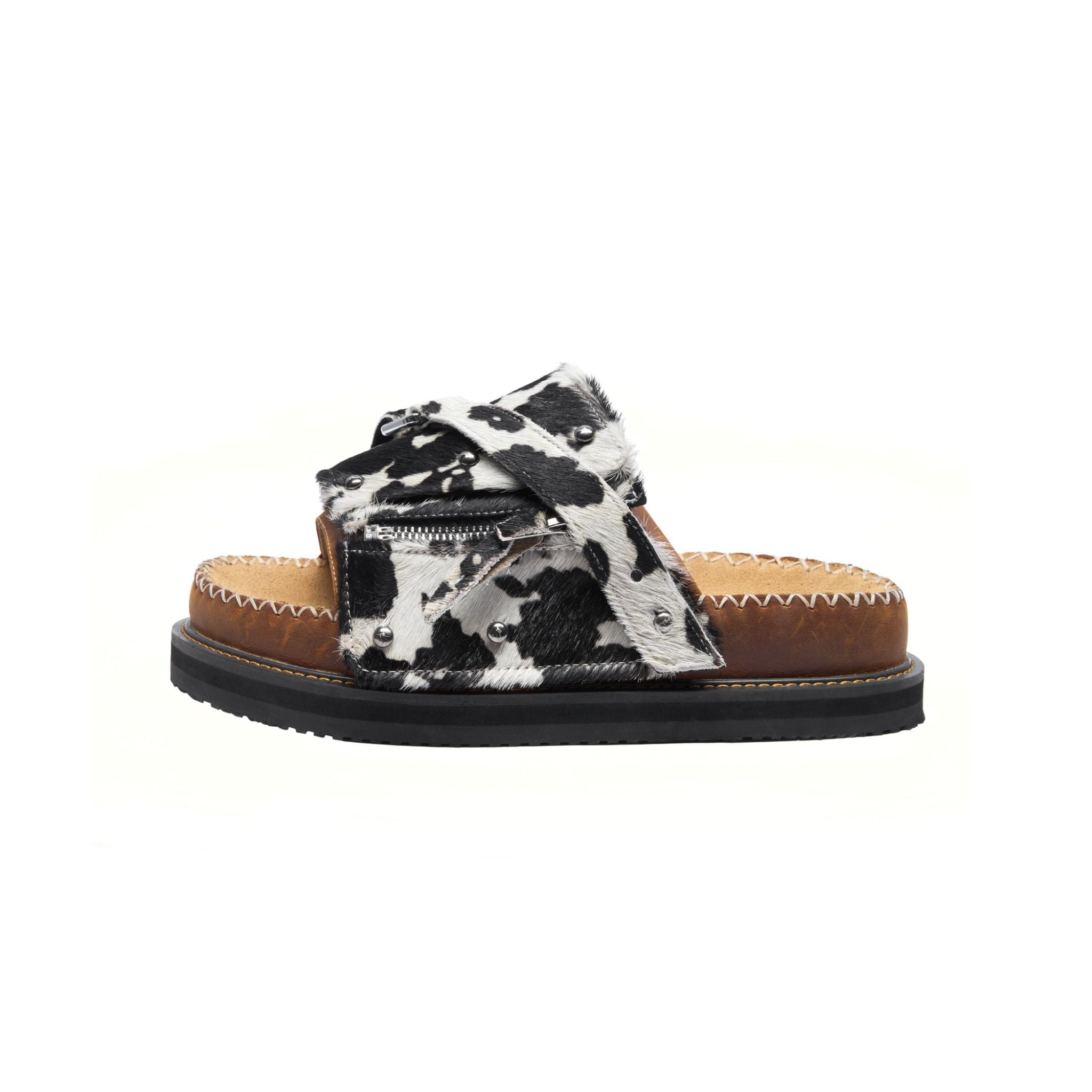 Slides Skin System Brown Leather