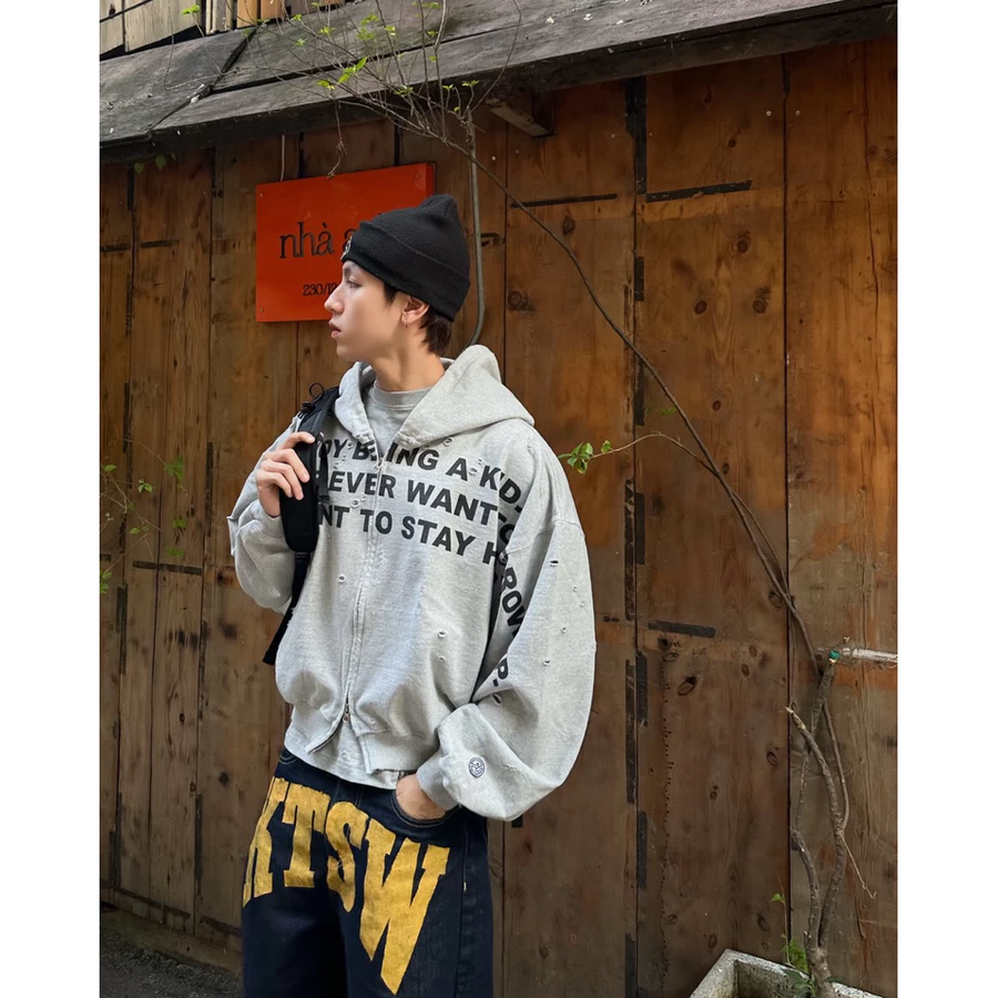 Premium Zip Hoodie "Don't Grow Up"