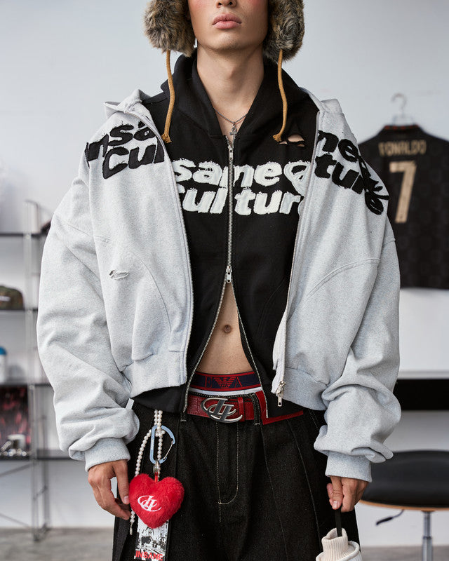 Premium Heavyweight Zipper Hoodie "Insane Culture"