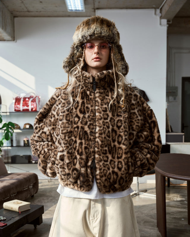 Furry Jacket Leopard
